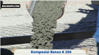 Komposisi Beton K 250 Komposisi Beton K 250